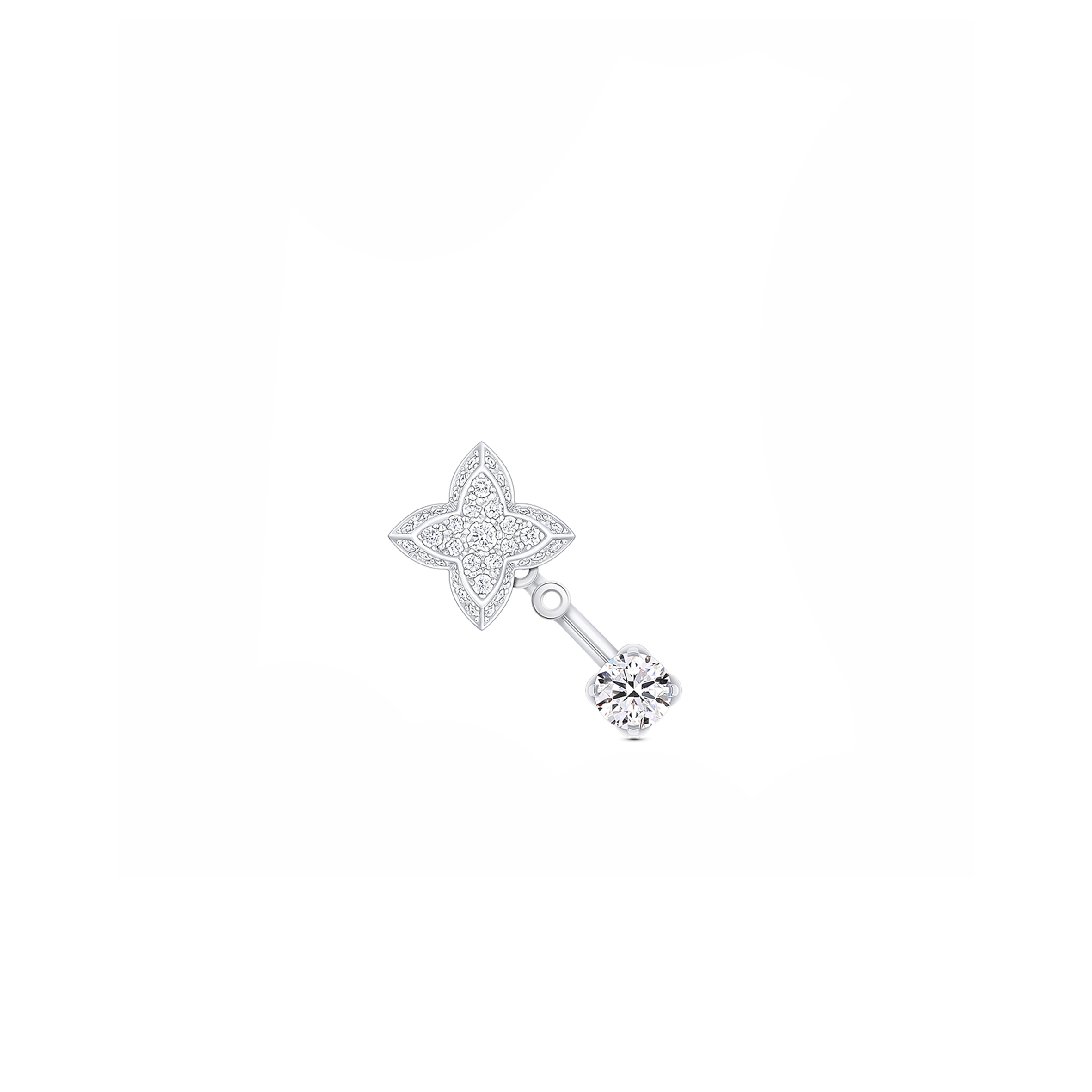LOUIS VUITTON LV DIAMONDS DOUBLE STUD, ROUND BRILLIANT CUT - PER UNIT Q06400 LOUIS VUITTON LV DIAMONDS DOUBLE STUD, ROUND BRILLIANT CUT - PER UNIT Q06400